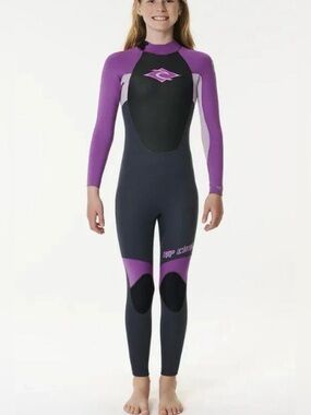 Rip Curl Kids Omega 3/2 Back Zip Purple Various Sizes NWT